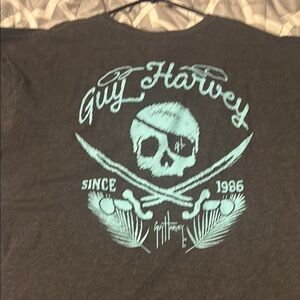 Guy Harvey Gray Short Sleeve Tee